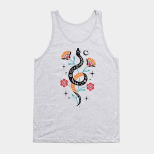 Snake flowers Tank Top